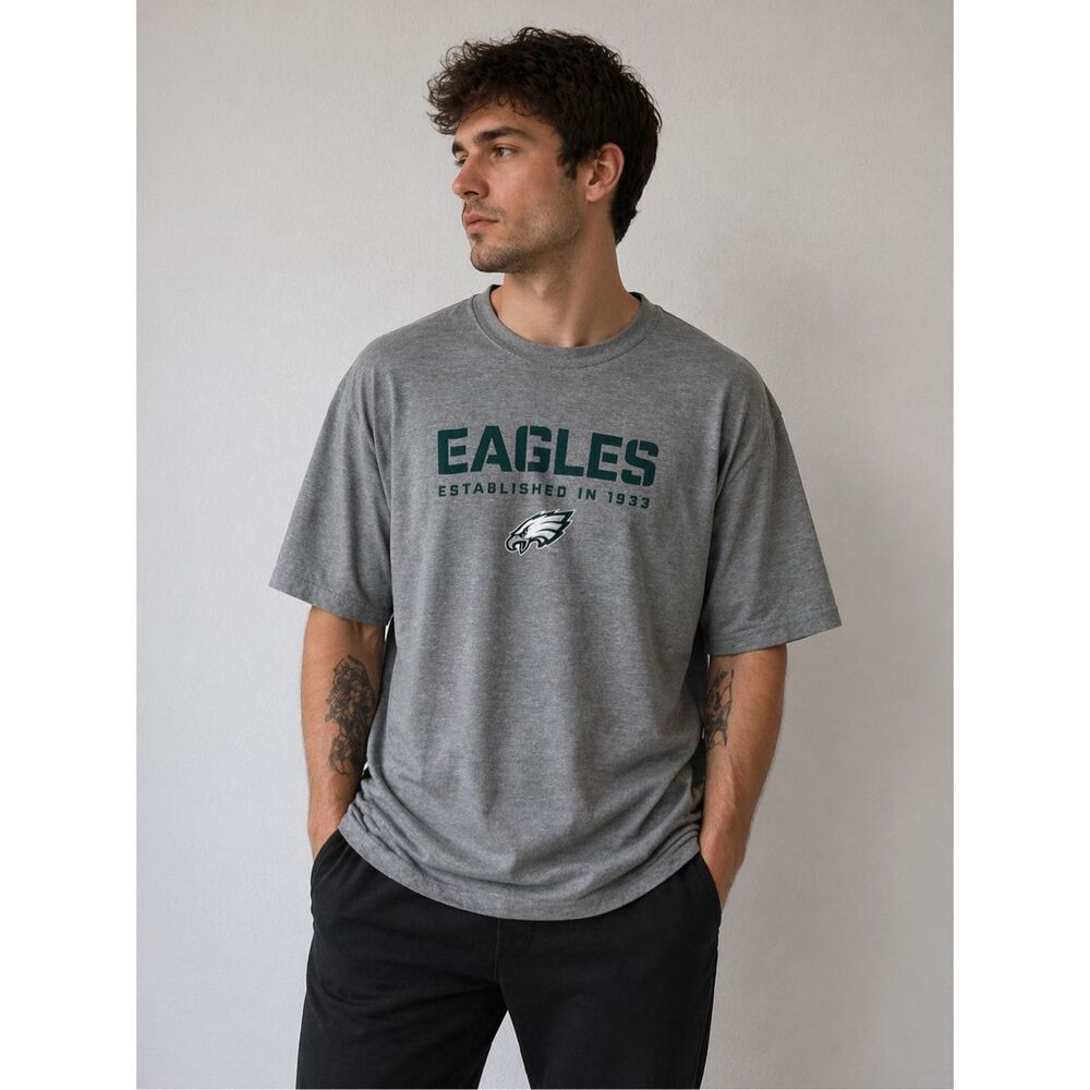 Nike Philadelphia Eagles NFL Gray Training T-Shirt Men’s Size XL Cotton Blend